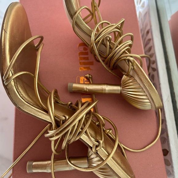 Cult Gaia ~ soleil sandals (gold) - Picture 2 of 5